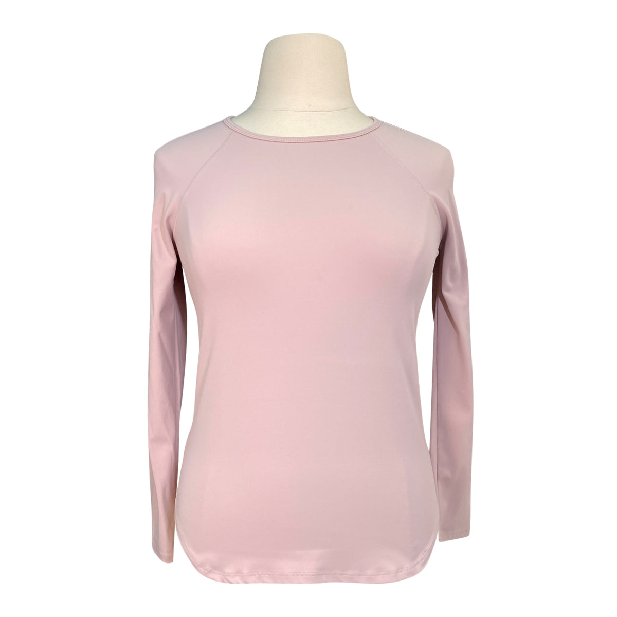 TKEQ Essential Relaxed Long Sleeve Top in Blush