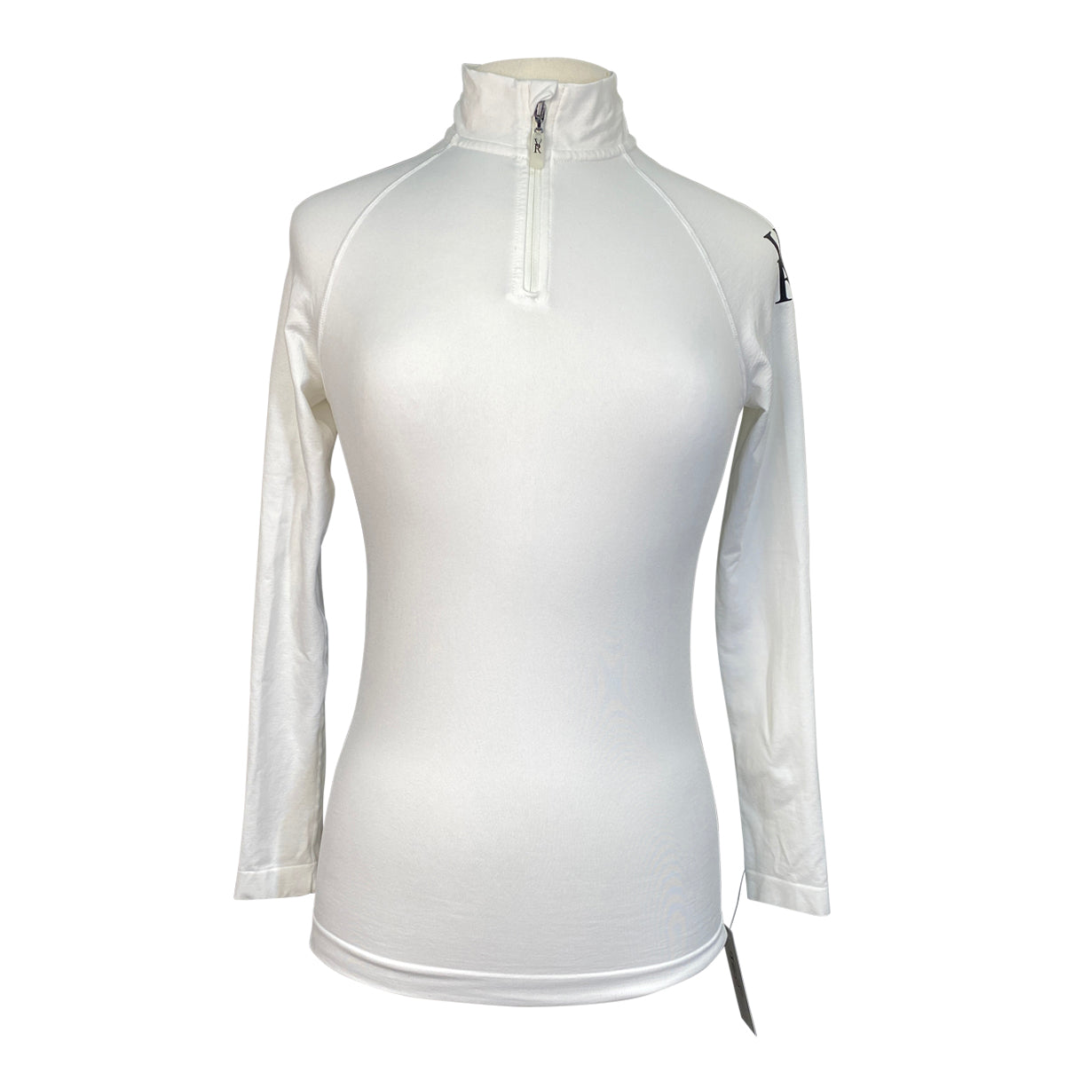 Victoria Rose Seamless Quarter-Zip in White 