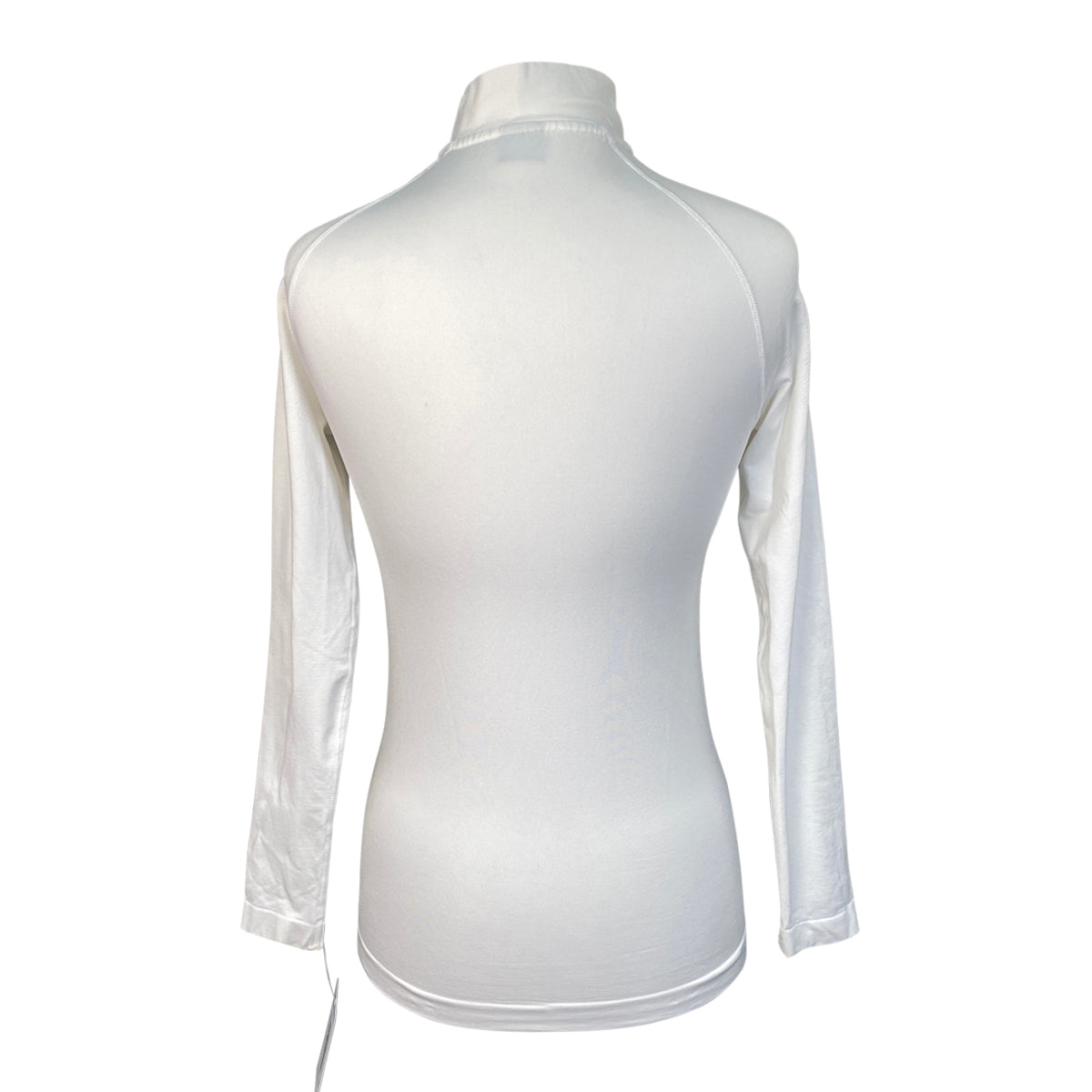 Victoria Rose Seamless Quarter-Zip in White 
