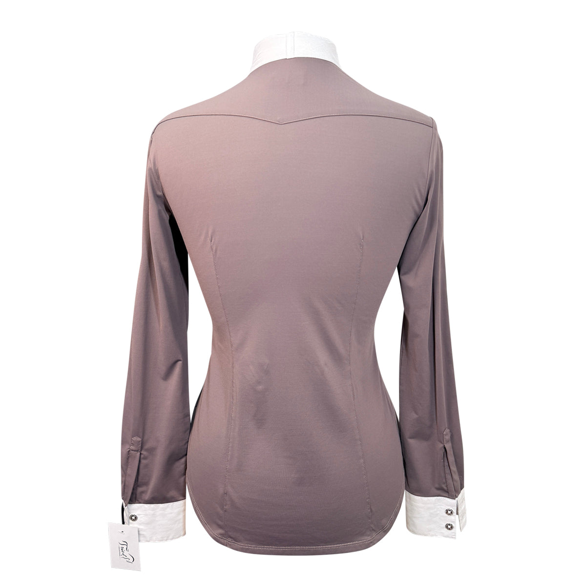 Animo 'Topline' Long Sleeve Show Shirt in Taupe