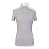 Cavalleria Toscana Stripe Show Shirt in White/Black Stripes