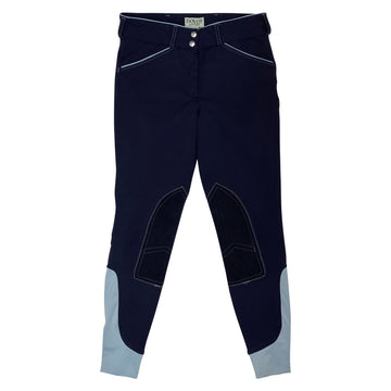 Dover Saddlery 'Wellesley' Breech in Navy/Sky