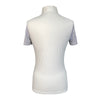 Cavalleria Toscana Stripe Show Shirt in White/Black Stripes