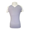 MakeBe 'Jane' Polo Show Shirt in Grey/White