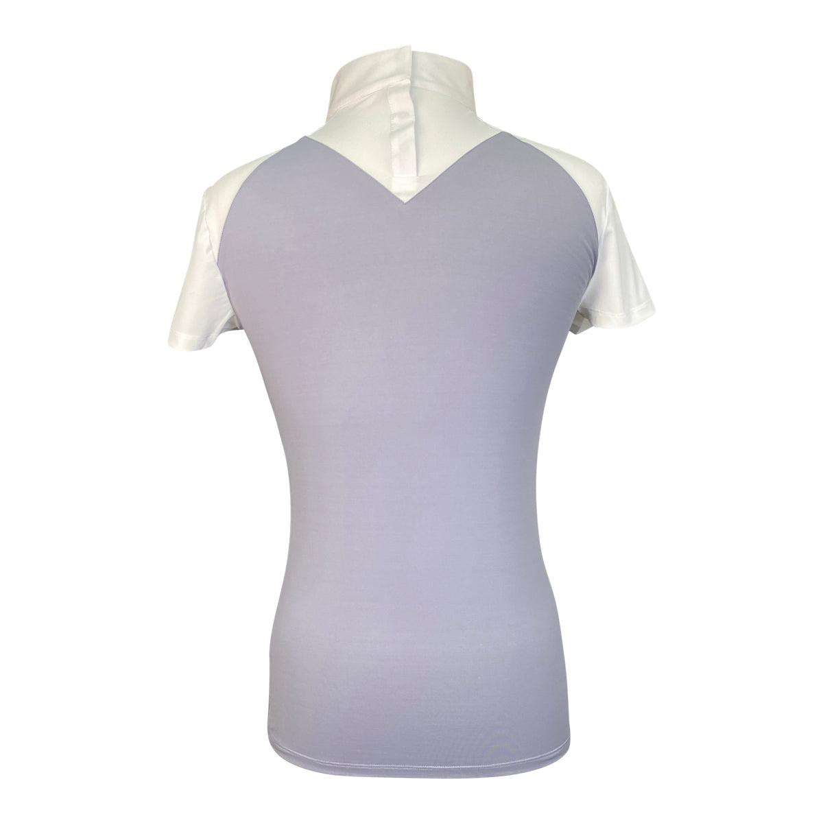 MakeBe 'Jane' Polo Show Shirt in Grey/White