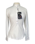 Horse Pilot 'Aerolight' Long Sleeve Show Shirt in White