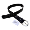 Tailored Sportsman Leather Studded Belt in Black