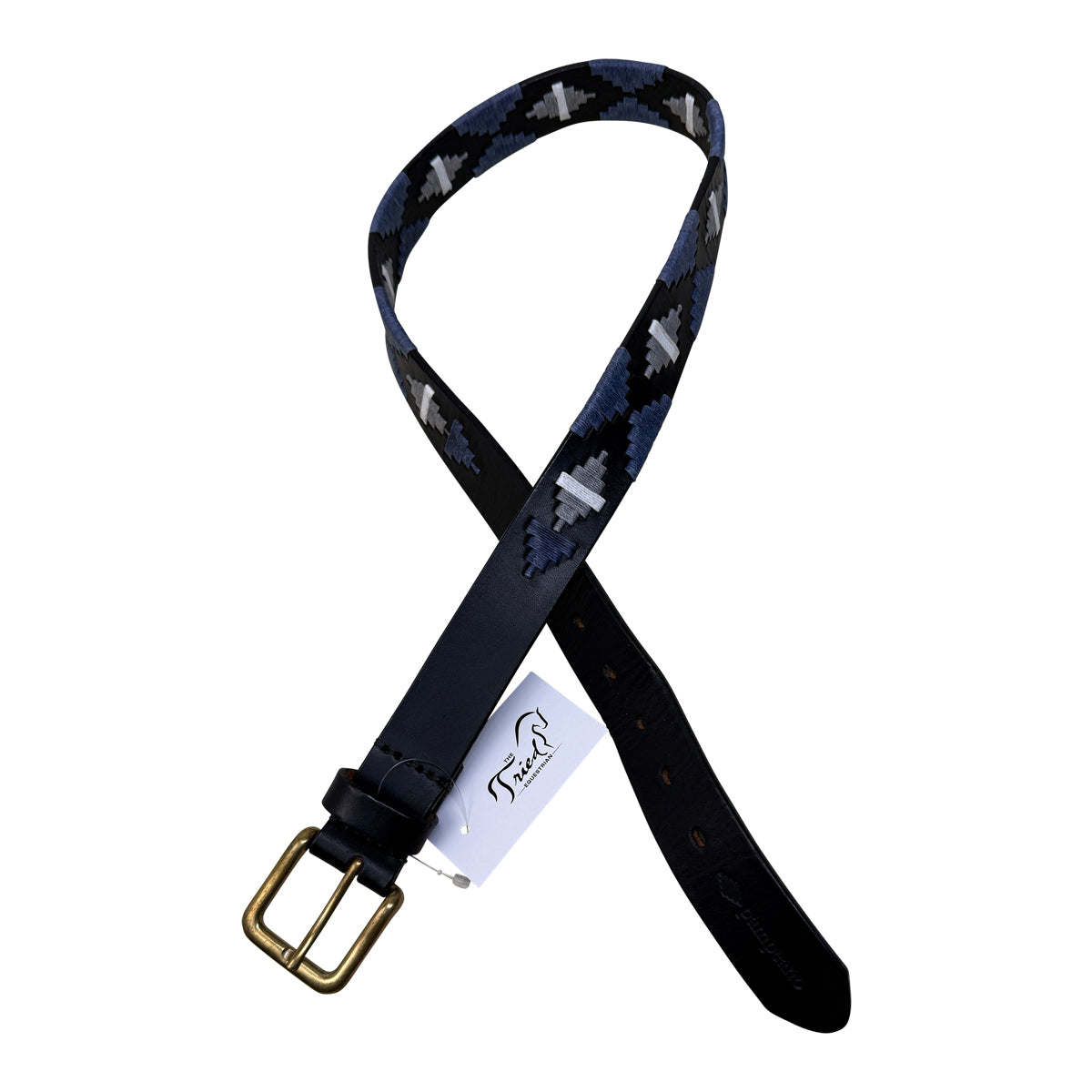 Pampeano 'Sierra' Leather Belt in Black/Multi 