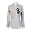 Horse Pilot 'Aerolight' Long Sleeve Show Shirt in Grey