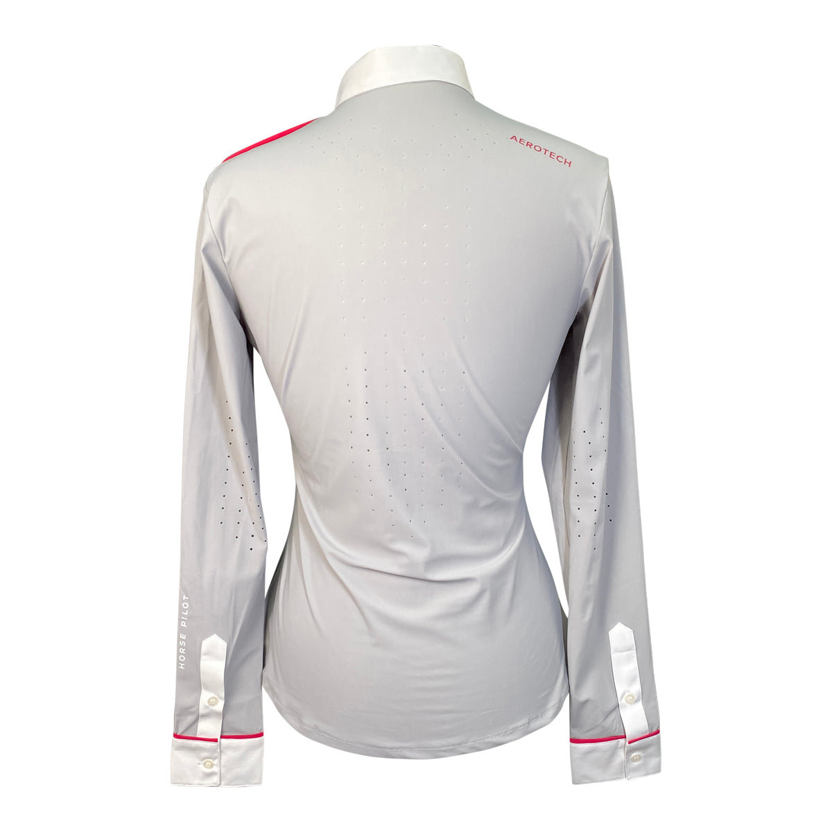 Horse Pilot 'Aerolight' Long Sleeve Show Shirt in Grey