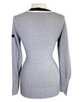 AA Platinum 'Vienna' V-Neck Sweater in Grey - Women's Large