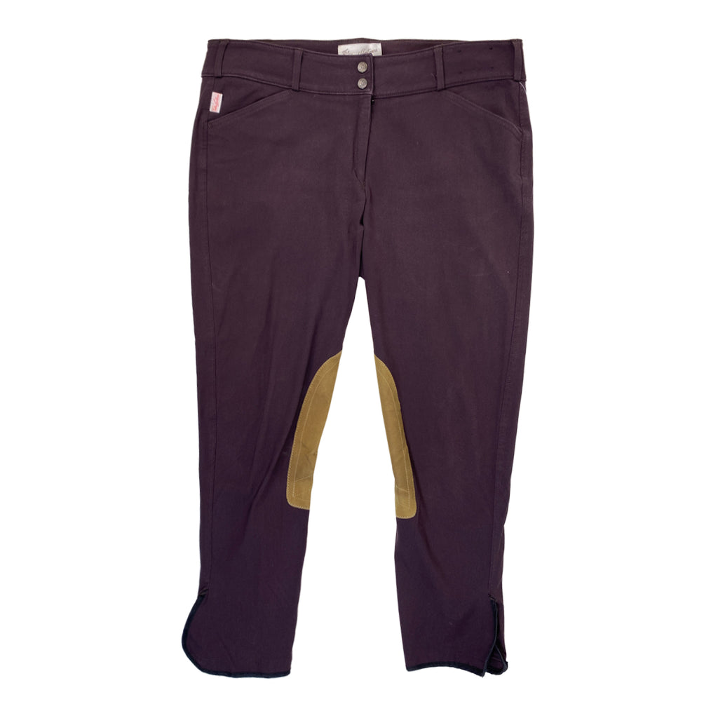 Tailored Sportsman 'Trophy Hunter' Breeches in Boysenberry/Tan - Women's 36R