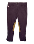 Tailored Sportsman 'Trophy Hunter' Breeches in Boysenberry/Tan - Women's 36R