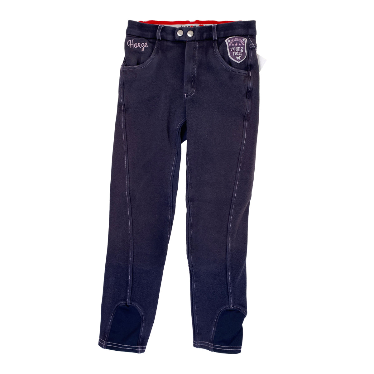 Horze 'Kids & Pony' Knee Patch Breech in Navy