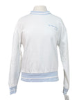 Pomme 'Hay' Crewneck in White/Blue