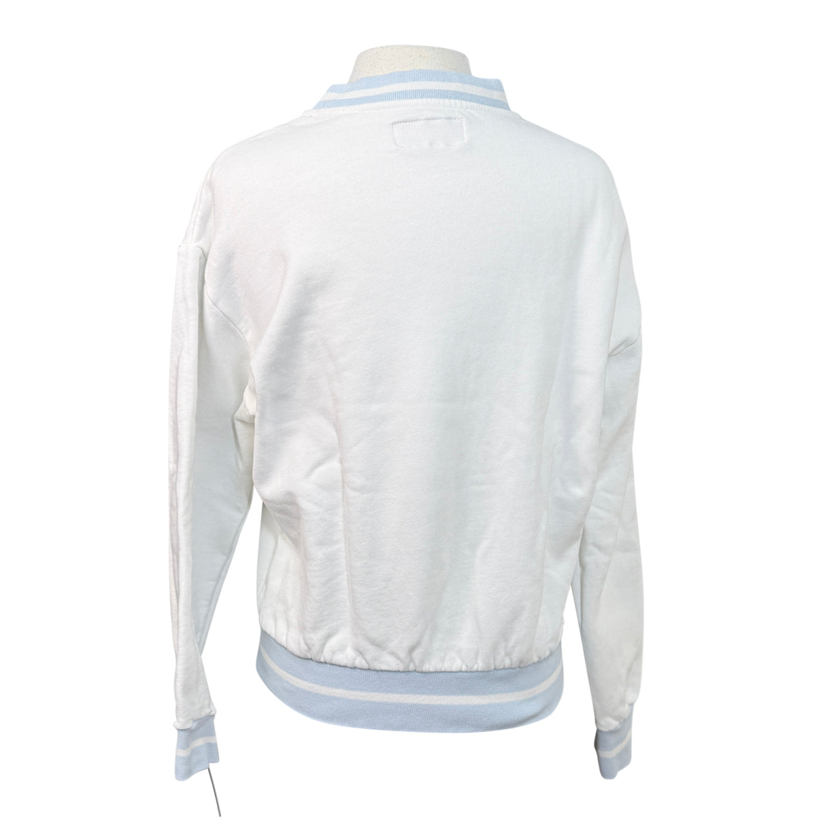 Pomme 'Hay' Crewneck in White/Blue
