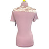Back of R.J. Classics Maya 37.5 Short Sleeve Training Shirt in Pink