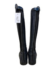 DeNiro Custom 'Salentino Sakara' Tall Dress Boots in Navy/Snake - Women's IT 37 (US 6.5 Tall/XXS)