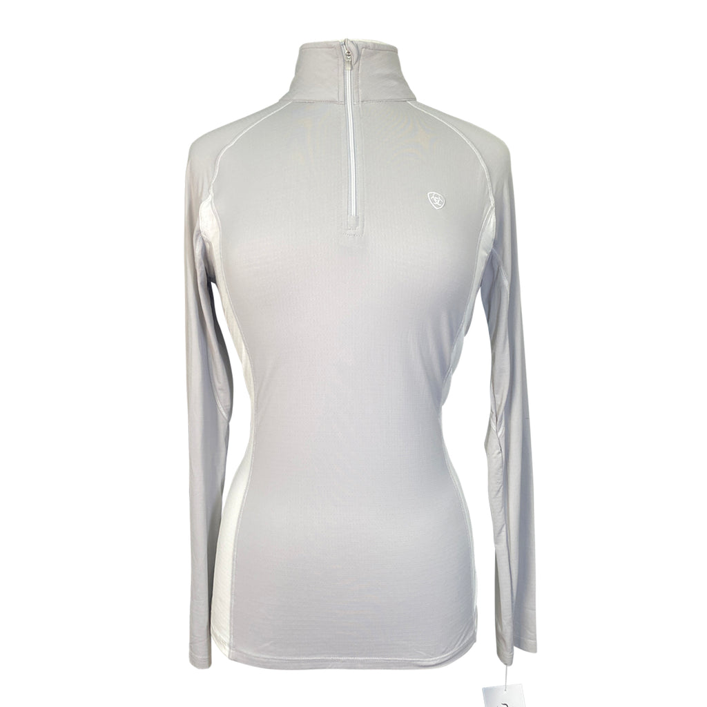 Ariat Tek Heat Series Long Sleeve Shirt in Grey/White