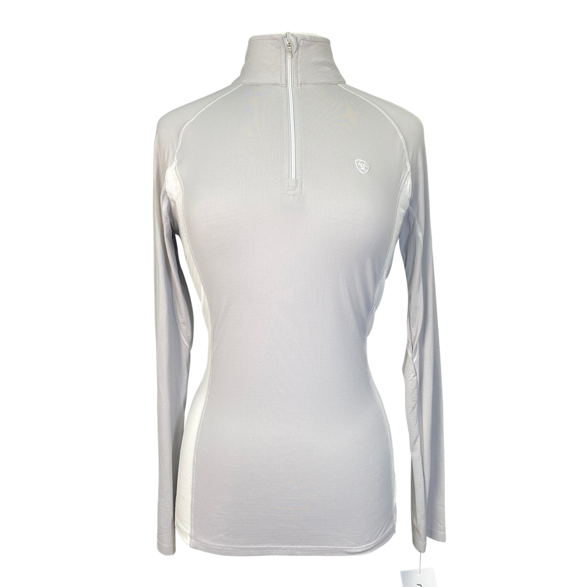 Ariat Tek Heat Series Long Sleeve Shirt in Grey/White