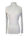 Ariat Tek Heat Series Long Sleeve Shirt in Grey/White