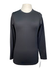 Hannah Childs 'Harper' Long Sleeve Tech Tee in Pitch Black