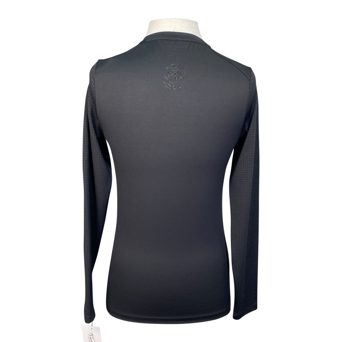 Hannah Childs 'Harper' Long Sleeve Tech Tee in Pitch Black