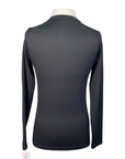 Hannah Childs 'Harper' Long Sleeve Tech Tee in Pitch Black
