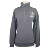 Chrome + Dapple 1/4 Zip Sweatshirt in Grey - Women's Small