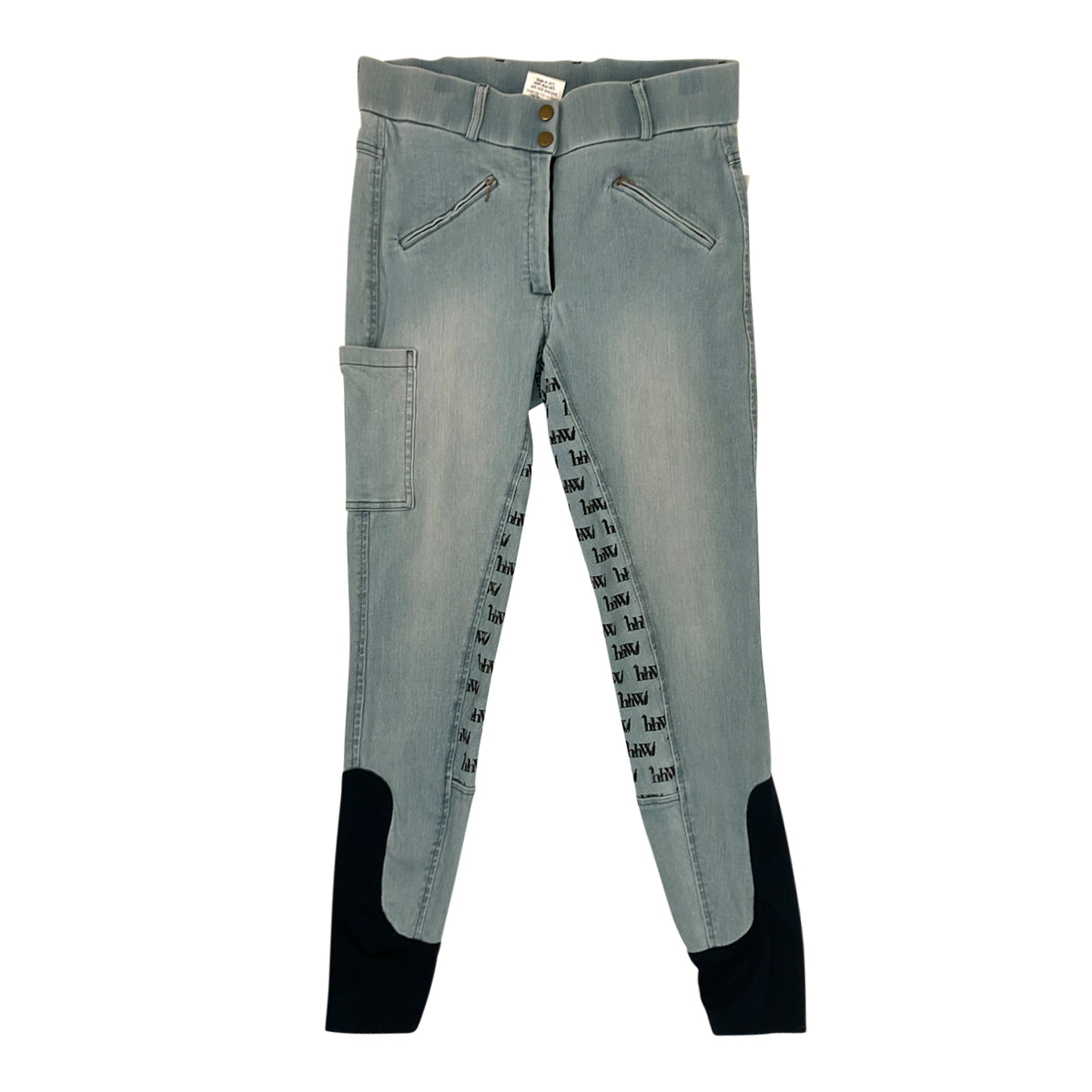 hahaWHATEVER Denim Full Seat Breeches in Light Denim Wash