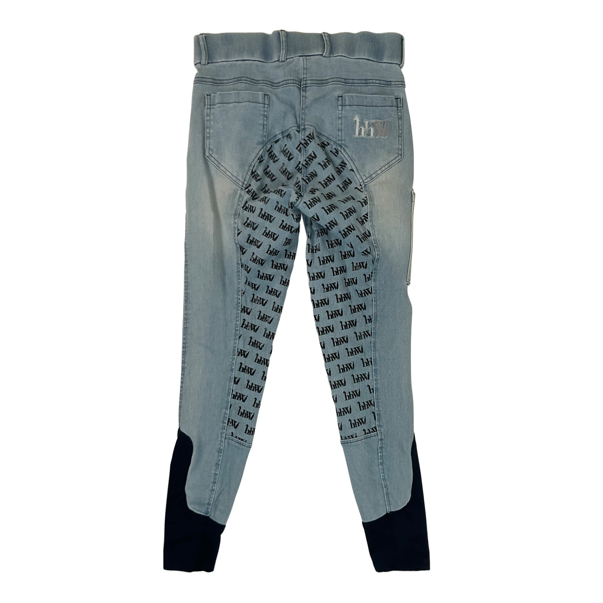 hahaWHATEVER Denim Full Seat Breeches in Light Denim Wash