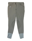 For Horses Knee Patch Breech in Grey