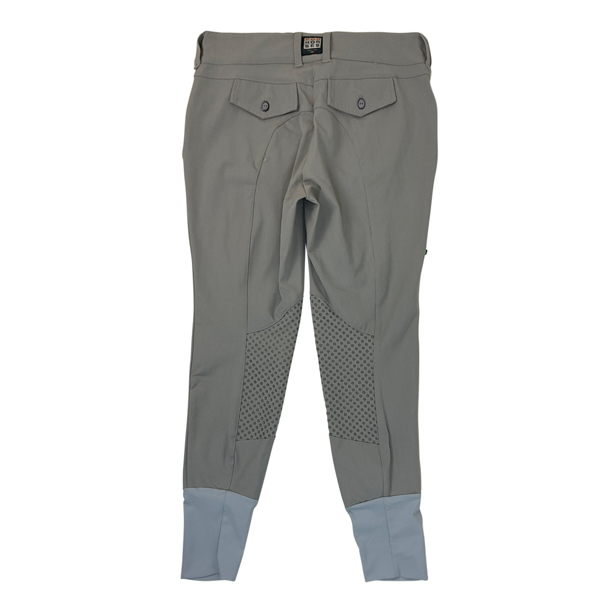 For Horses Knee Patch Breech in Grey