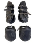 Equifit T-Boots Luxe Open Front Boots Set of 4 in Black