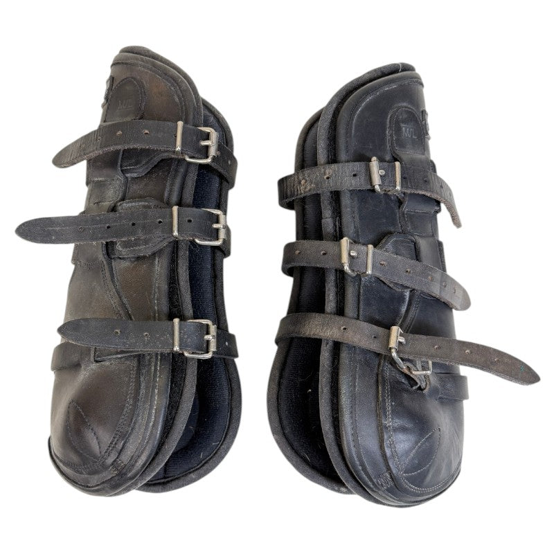 Equifit T-Boots Luxe Open Front Boots Set of 4 in Black