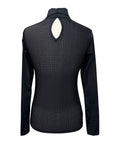 Euphoric Equestrian 'Otto' Long Sleeve Turtleneck Shirt in Black - Women's Small