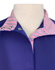 Essex Performance Show Shirt in Blue/Pink Stripe
