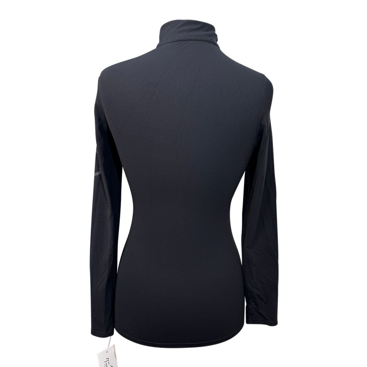 Equestrian Club 'Angel' Top in Black/White Strips 