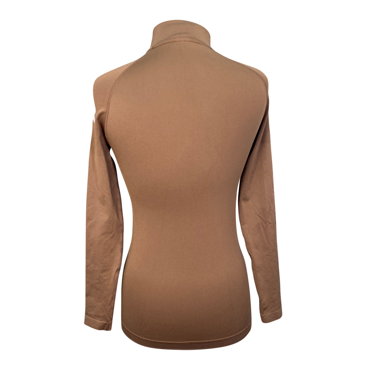 Victoria Rose Seamless Quarter Zip in Latte