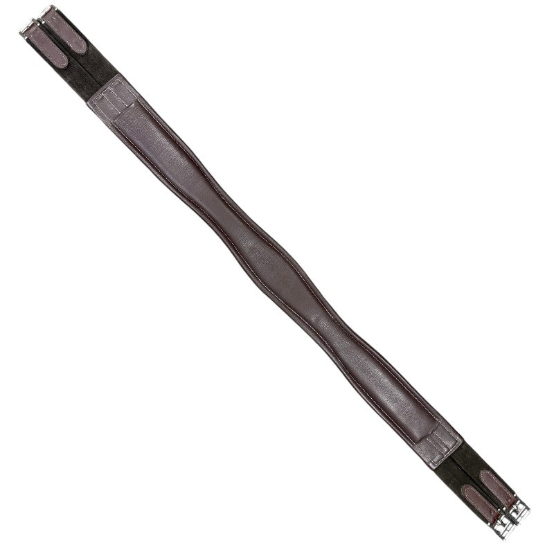 Padded Leather Girth in Brown