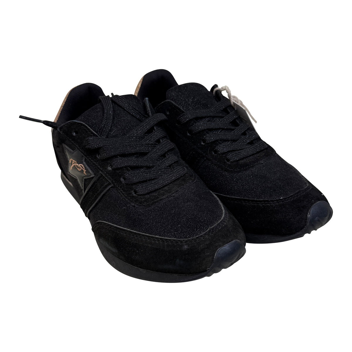 Penélope 'Saturne' Sneakers in Black/Rose Gold