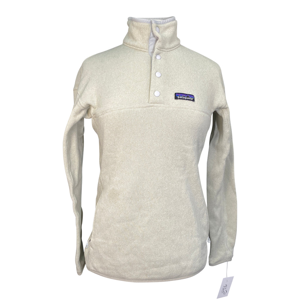 Patagonia 'Snap-T' Fleece Pullover in Cream