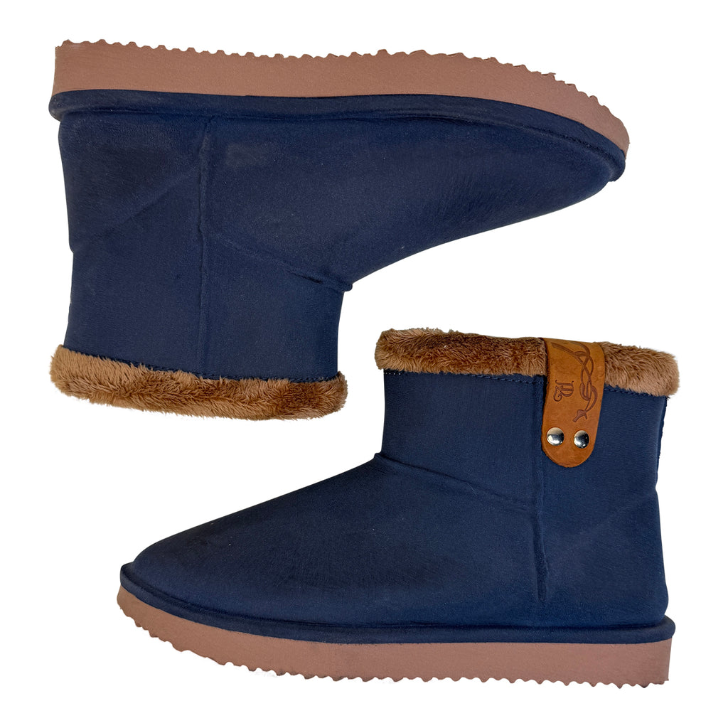 Penélope Stuffed Boots in Navy/Brown 