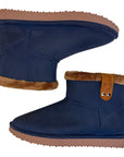 Penélope Stuffed Boots in Navy/Brown 