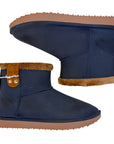 Penélope Stuffed Boots in Navy/Brown 