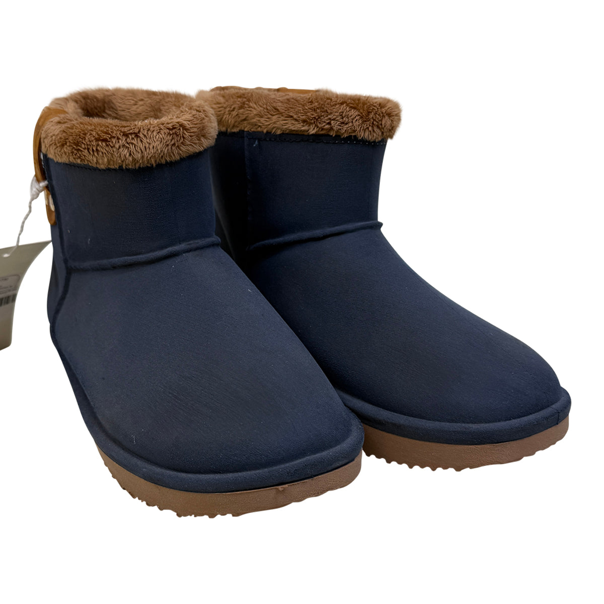 Penélope Stuffed Boots in Navy/Brown 