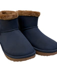 Penélope Stuffed Boots in Navy/Brown 