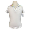 R.J. Classics Kids 'Sadie Jr.' 37.5® Short Sleeve Show Shirt in White/Tie Dye