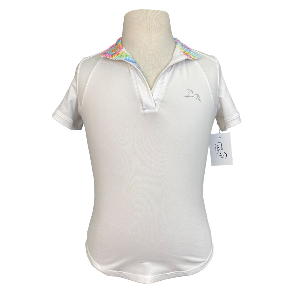 R.J. Classics Kids 'Sadie Jr.' 37.5® Short Sleeve Show Shirt in White/Tie Dye