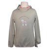 Horze 'Chloe' Rainbow Technical Hoodie in Pumice Stone